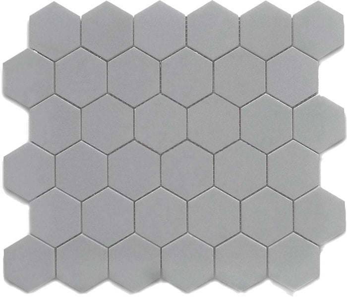 CC MOSAICS GRAY 12X12 MOS. HEXAGON 2X2.