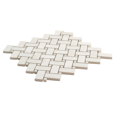 Imperial Onyx White Porcelain Mosaic Tile - TILE & MOSAIC DEPOT