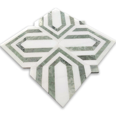 CELBRIDGE Mint Green, Paper Onyx Mix Mosaic Tile - TILE & MOSAIC DEPOT