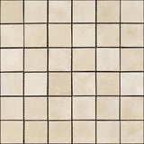 walnut Travertine 2x2 Filled and Honed Mosaic Tile - TILE AND MOSAIC DEPOT