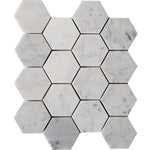 MARBELLA Carrarra Hex 3x3 polished