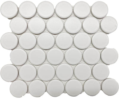 CC Mosaics+ 2" WHITE DOTS MOSAIC.