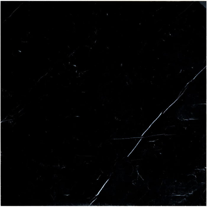 Nero Marquina Marble 18x18 Polished Tile - TILE & MOSAIC DEPOT