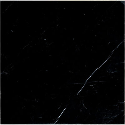 Nero Marquina Marble 12x12 Polished Tile - TILE & MOSAIC DEPOT