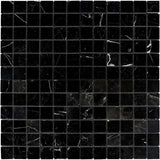 Nero Marquina Marble 2x2 Polished Mosaic Tile - TILE AND MOSAIC DEPOT