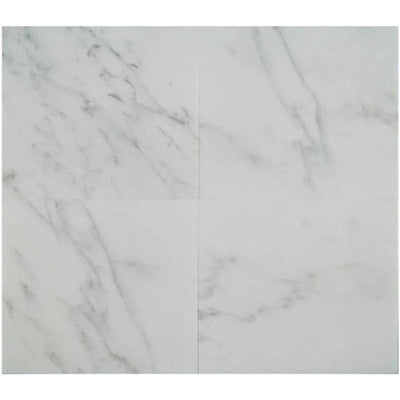 Asian Statuary (Oriental White) Marble 12x12 Polished Tile - TILE AND MOSAIC DEPOT