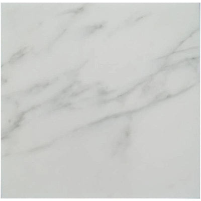 Asian Statuary (Oriental White) Marble 12x12 Honed Tile - TILE & MOSAIC DEPOT