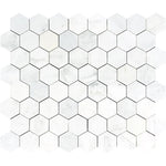 Asian Statuary (Oriental White) Marble 3x3 Hexagon Honed Mosaic Tile - TILE & MOSAIC DEPOT