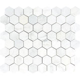 Asian Statuary (Oriental White) Marble 3x3 Hexagon Honed Mosaic Tile - TILE & MOSAIC DEPOT