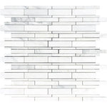 Asian Statuary (Oriental White) Marble Random Insert Honed Mosaic Tile - TILE & MOSAIC DEPOT