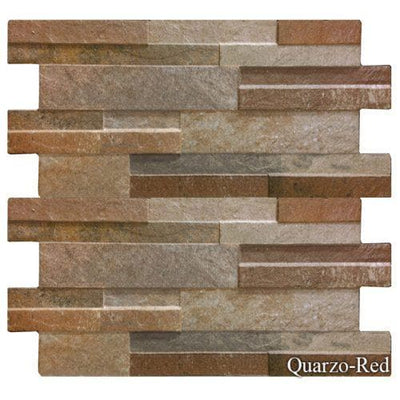 Quarzo Red 6 1/4″ x 16″ Pool Tile Series.