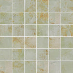 Rococo Green Porcelain Mosaic Tile - TILE & MOSAIC DEPOT