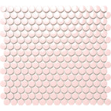 PINK PENNY ROUND MOSAIC TILE - TILE & MOSAIC DEPOT