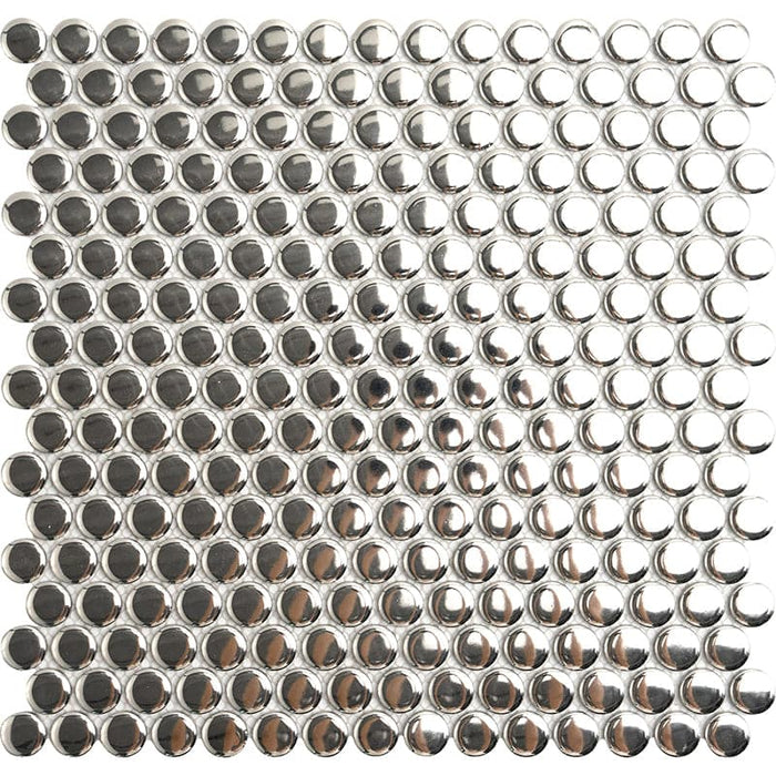 SILVER STAR PENNY ROUND MOSAIC TILE - TILE & MOSAIC DEPOT