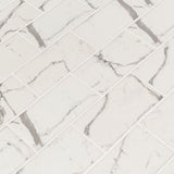 Statuario Celano 3x6 Glass Mosaic Tile - TILE AND MOSAIC DEPOT