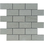 Spanish Grey Marble 2x4 Polished Mosaic Tile.