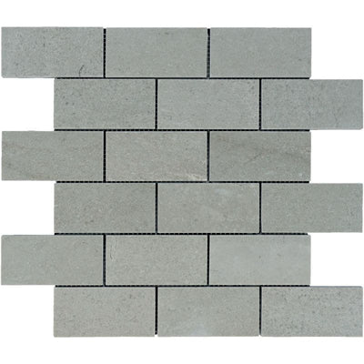 Spanish Grey Marble 2x4 Polished Mosaic Tile.