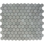 Spanish Grey Marble 2x2 Hexagon Polished Mosaic Tile.