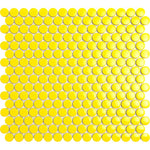 YELLOW SUN PENNY ROUND MOSAIC TILE - TILE & MOSAIC DEPOT