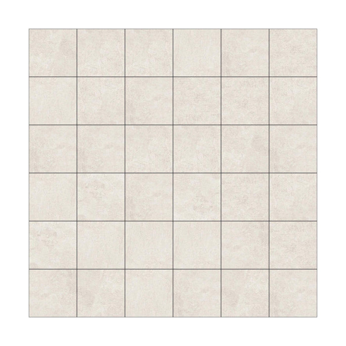 Supergres H24 Ivory 2x2 Square Ceramic Mosaic Tile - TILE & MOSAIC DEPOT