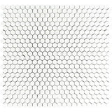 Thassos White Marble 1x1 Hexagon Honed Mosaic Tile - TILE AND MOSAIC DEPOT