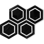 TUXEDO PARK 6" NERO BIANCO HEX POLISHED