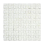 Thassos White Marble 3D Pillow Polished Mosaic Tile - TILE AND MOSAIC DEPOT