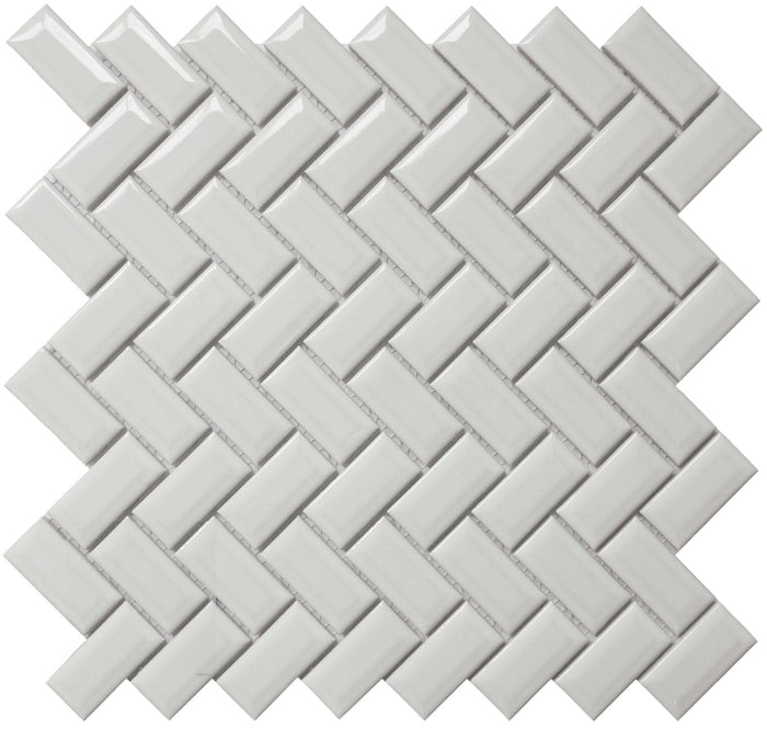 CC MOSAICS WH 12X12 MOS.DIAMOND HERRING..