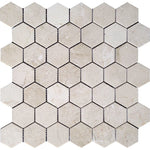 VALENCIA CREMA 2X2 HEX HONED