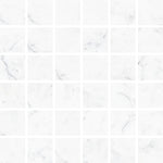 Vallelunga Carrara 2x2 Square Polished Porcelain Mosaic Tile - TILE & MOSAIC DEPOT