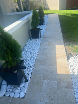 White Natural Pebble Stone - TILE & MOSAIC DEPOT