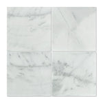 Asian Statuary (Oriental White) Marble 18x18 Honed Tile - TILE & MOSAIC DEPOT