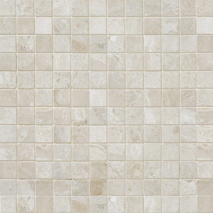 Royal Beige Marble 1x1 Honed Marble Mosaic Tile - TILE AND MOSAIC DEPOT