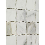 Calacatta Gold Marble Lantern Polished Mosaic Tile - TILE & MOSAIC DEPOT