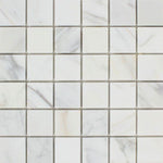 Calacatta Gold Marble 2x2 Polished Mosaic Tile - TILE AND MOSAIC DEPOT