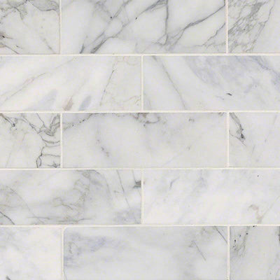 Calacatta Gold Marble 4x12 Polished Tile - TILE AND MOSAIC DEPOT