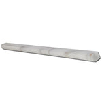 Calacatta Gold Marble 3/4x12 Honed Bullnose Liner - TILE & MOSAIC DEPOT