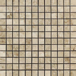 Cappuccino Marble 1x1 Polished Mosaic Tile - TILE AND MOSAIC DEPOT