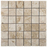 Cappuccino Marble 2x2 Polished Mosaic Tile - TILE AND MOSAIC DEPOT