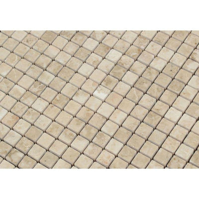 Cappuccino Marble 5/8x5/8 Polished Mosaic Tile - TILE AND MOSAIC DEPOT