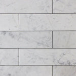 White Carrara Marble 3x12 Polished Tile - TILE AND MOSAIC DEPOT