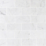 White Carrara Marble 3x6 Polished Tile - TILE AND MOSAIC DEPOT