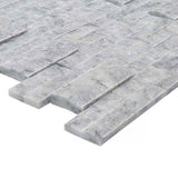 White Carrara Marble 6x24 Stacked Stone Ledger Panel - TILE & MOSAIC DEPOT