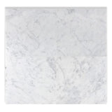 White Carrara Marble 18x18 Polished Marble Tile - TILE AND MOSAIC DEPOT