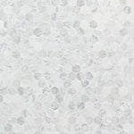 White Carrara Marble 1x1 Hexagon Honed Mosaic Tile - TILE AND MOSAIC DEPOT