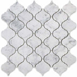 White Carrara Marble Lantern Polished Mosaic Tile - TILE AND MOSAIC DEPOT