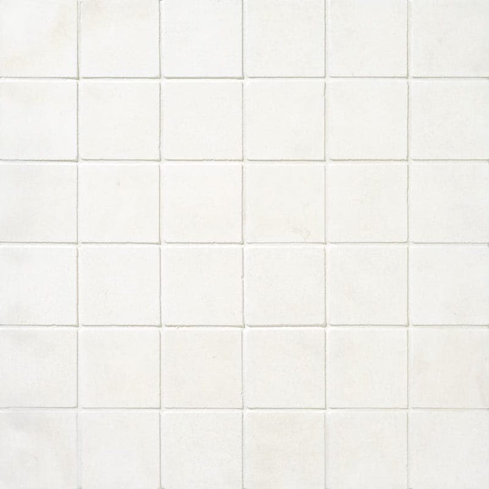 White Pearl Limestone 2X2 Honed Marble Mosaic Tile - TILE & MOSAIC DEPOT