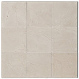 Crema Marfil Select Marble 4x4 Polished Tile - TILE AND MOSAIC DEPOT