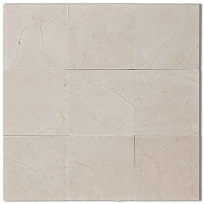 Crema Marfil Select Marble 4x4 Polished Tile - TILE AND MOSAIC DEPOT