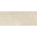 Crema Marfil Marble 4 3/4x12 Polished Baseboard Molding - TILE & MOSAIC DEPOT